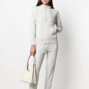 Vince gray cotton terry hoodie sweatshirt - Medium